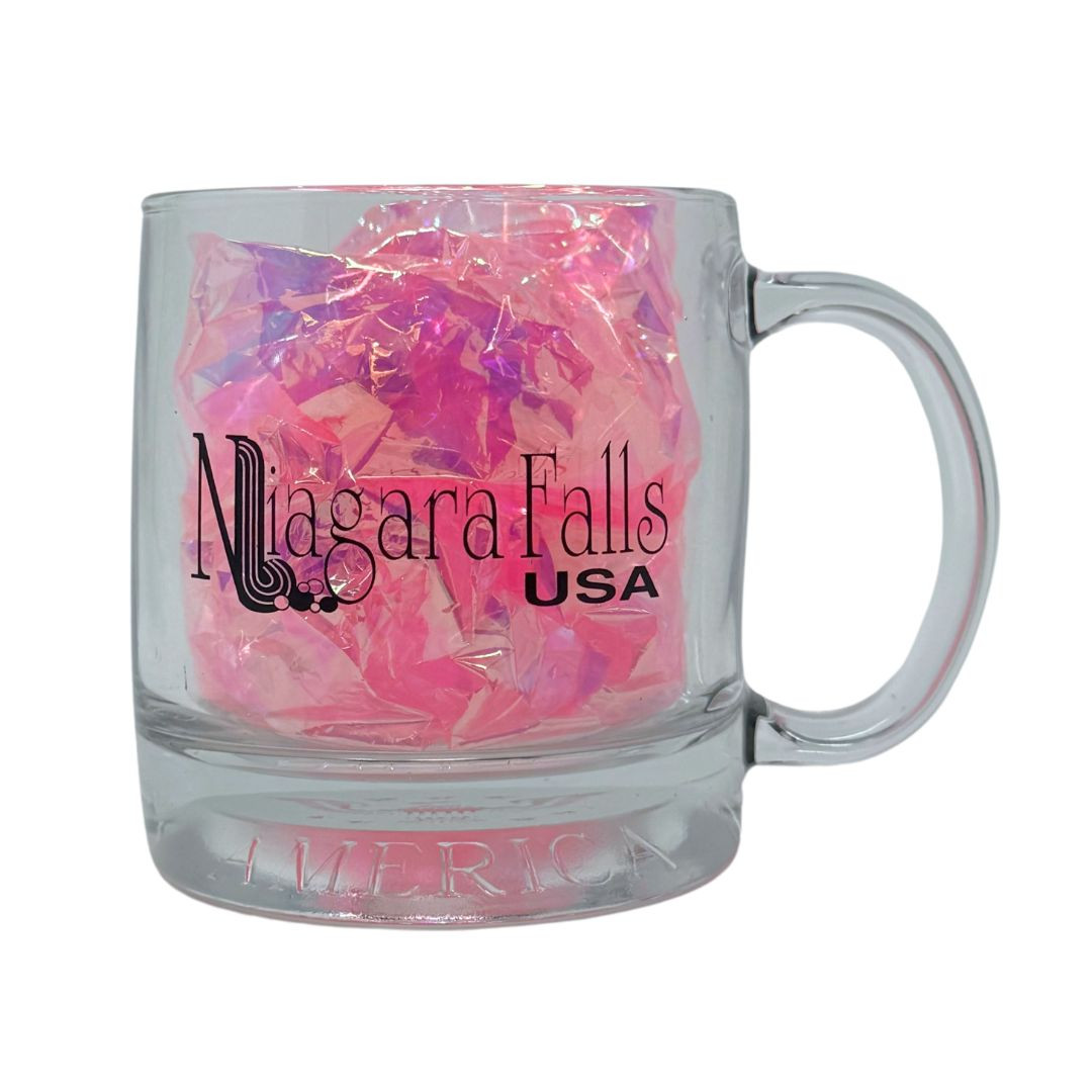 Niagara Falls Glass Coffee Mug, 11 oz.