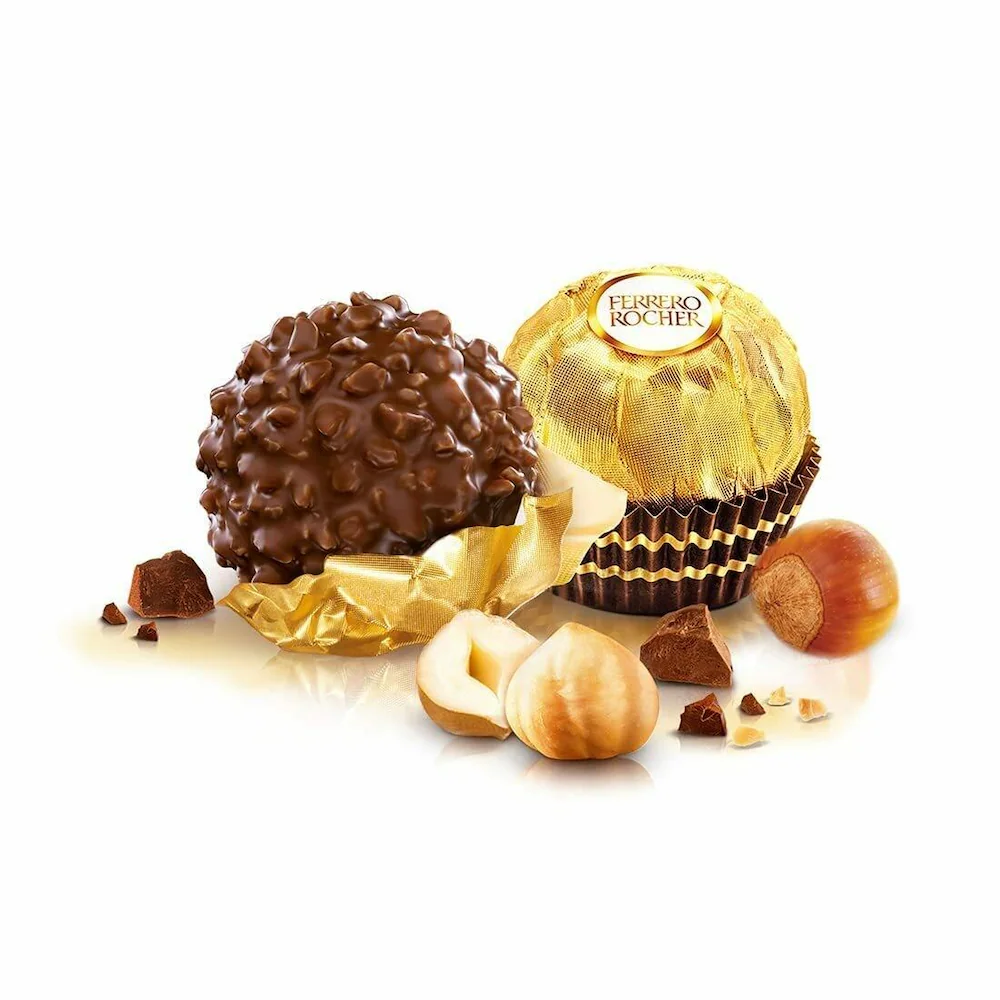 Ferrero Rocher, Exquisite Hazelnut and Milk Chocolate Premium Gift Box - Image 2